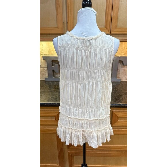 Theory Silk Tunic Moline Georgette Top Blouse Size S Like New - Picture 5 of 9